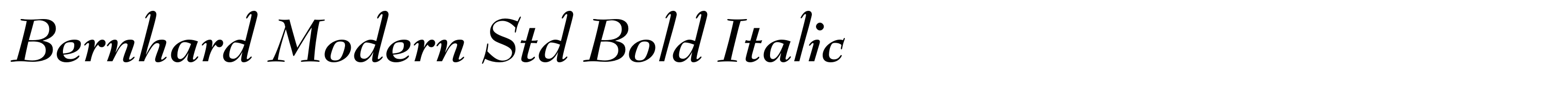 Bernhard Modern Std Bold Italic